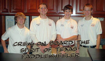 Crew Spirit of Texas Paddle Wheeler